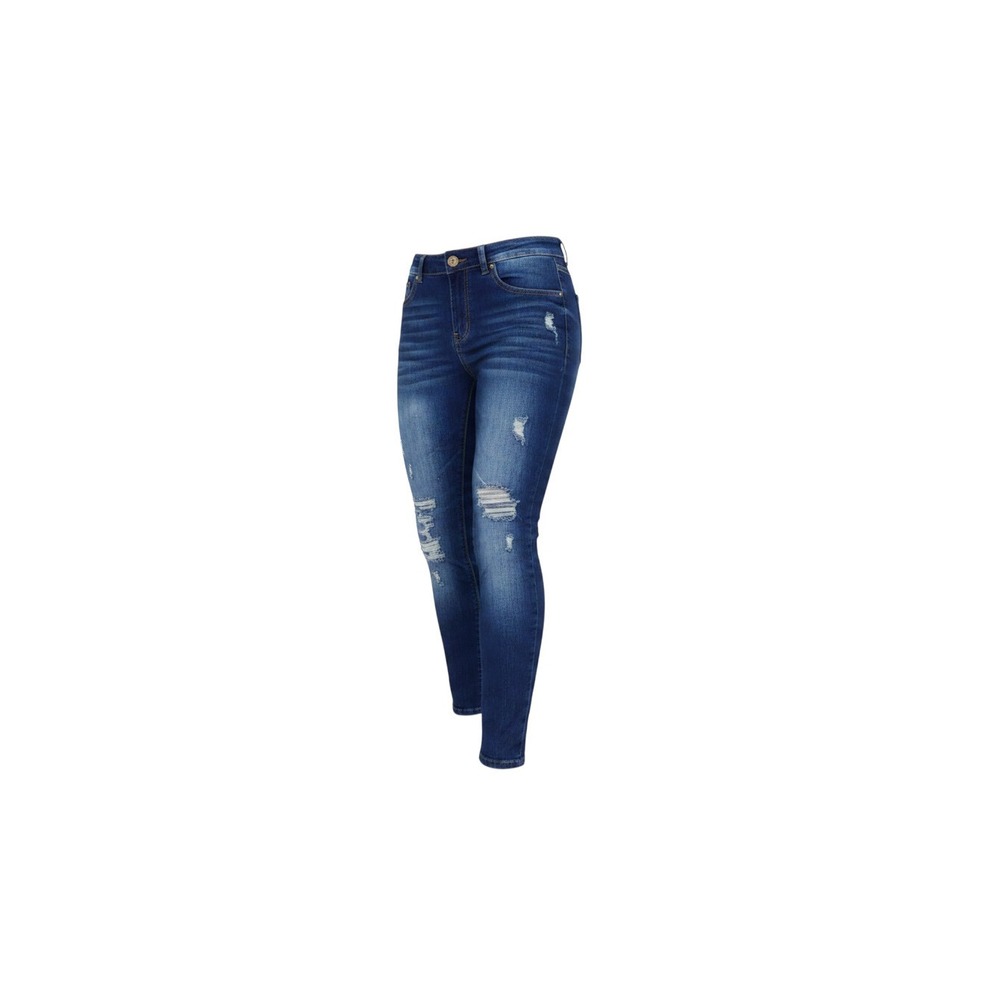 rue21 Mid Rise Jegging Womens 8 Long Blue NWT Distressed Ripped Denim Leggings